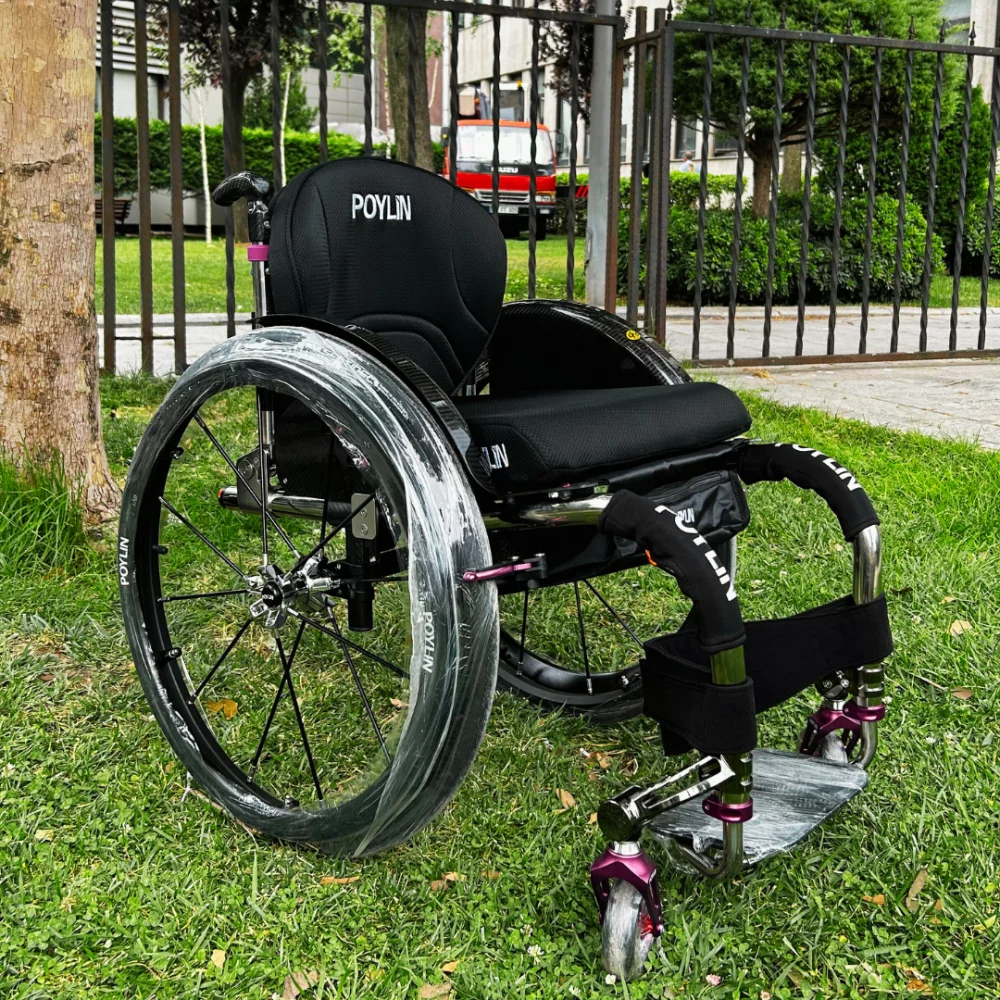 Poylin P153 Aktif Tekerlekli Sandalye (Titanyum) görsel 7
