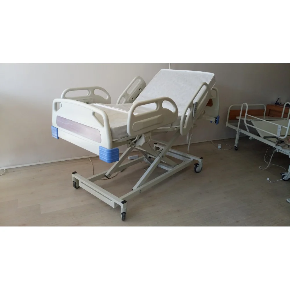 PY153/A 3 Motorlu Full ABS Asansörlü Hasta Karyolası + 4 Parçalı Yatak görsel 3