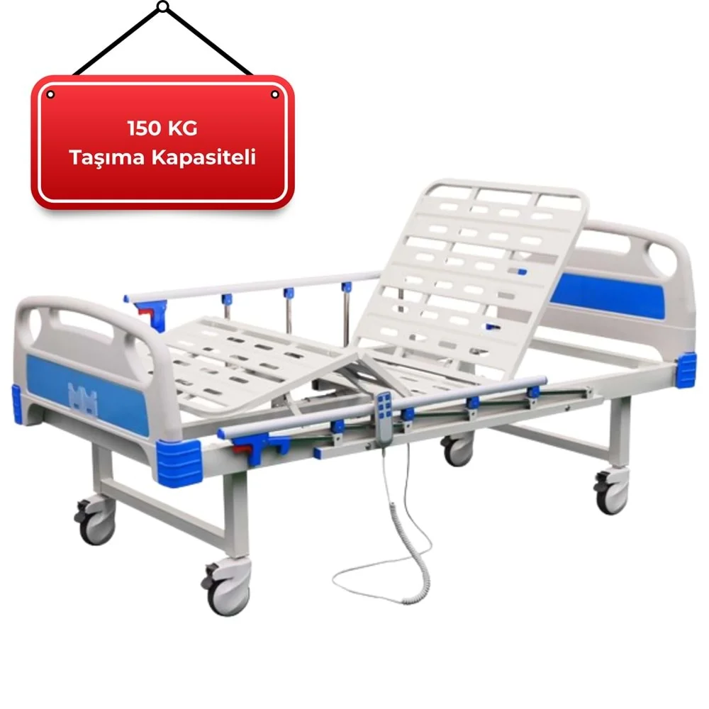 RESPİROX İTHAL HASTA YATAĞI - İKİ MOTORLU 5 BAR TABANCA KORKULUKLU görsel 6